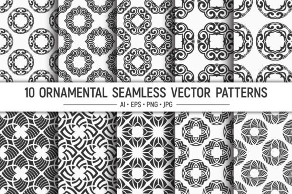 Decorative Ornamental Seamless Patterns: A Versatile Design Solution for Creative Projects