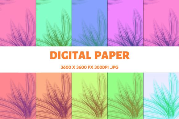 Flame Abstract Digital Papers
