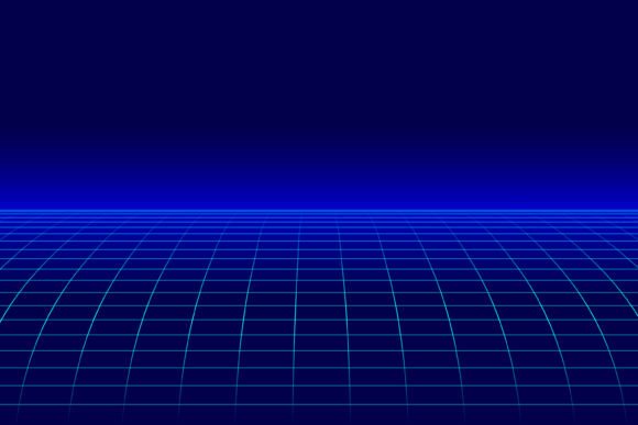 Futuristic Grid 80s Vector Background 4: A Timeless Design Asset for Modern Creations