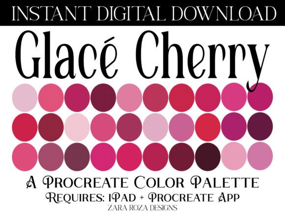 Glacé Cherry Procreate Color Palette