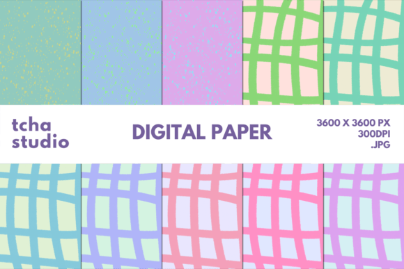 Grid Snow Sweet Retro Digital Papers: A Versatile Asset for Creative and Business Projects