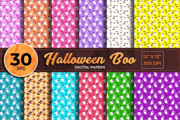 Halloween Boo Digital Scrapbook Paper: Strategic Use for Creative and Professional Projects