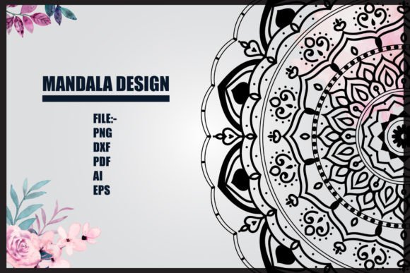 Mandala Design Coloring Book Graphic