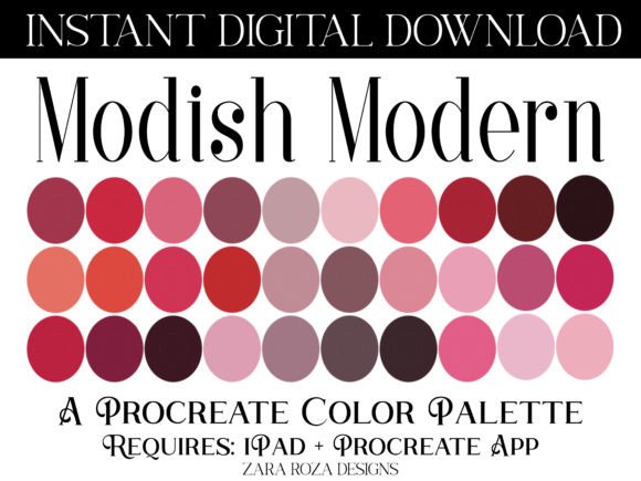 Modish Modern Procreate Color Palette – A Versatile Tool for Digital Artists