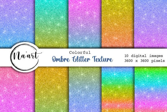 Ombre Glitter Texture for Creative Projects