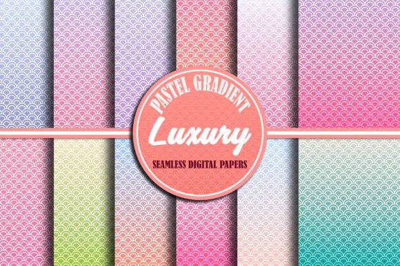 Pastel Gradient Luxury Digital Paper