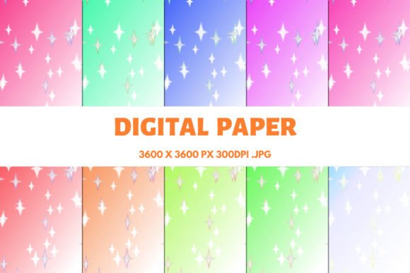 Star Sparkle Digital Papers