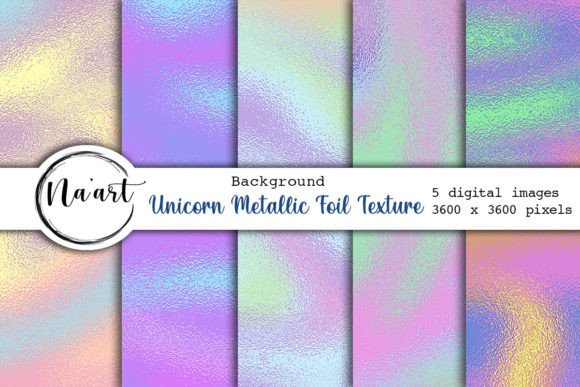 Unicorn Metallic Foil Texture